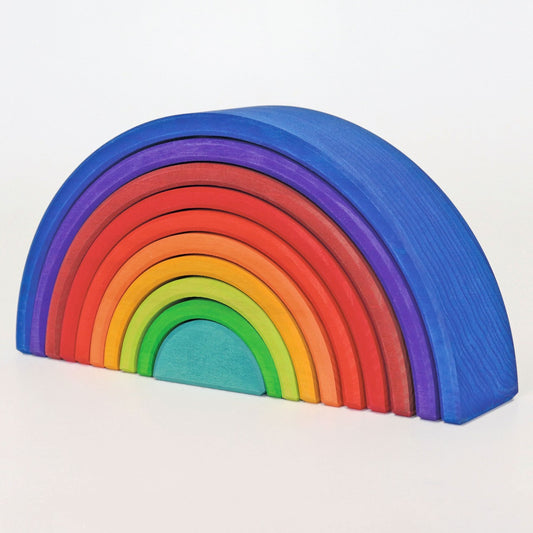 Counting Rainbow Tunnel | 10-Piece Wooden Stacking Toy | Educational Toys