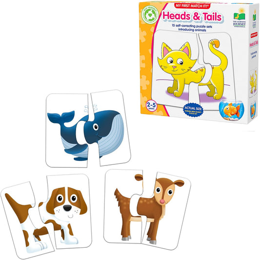 My First Match It! Heads and Tails | Counting Puzzles | Jigsaw Puzzles For Kids