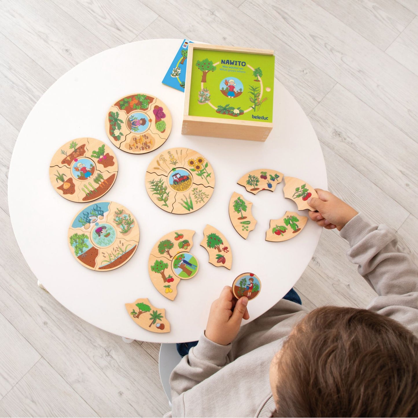 What Grows Where - Wooden Puzzle Set | Wooden Educational Toy