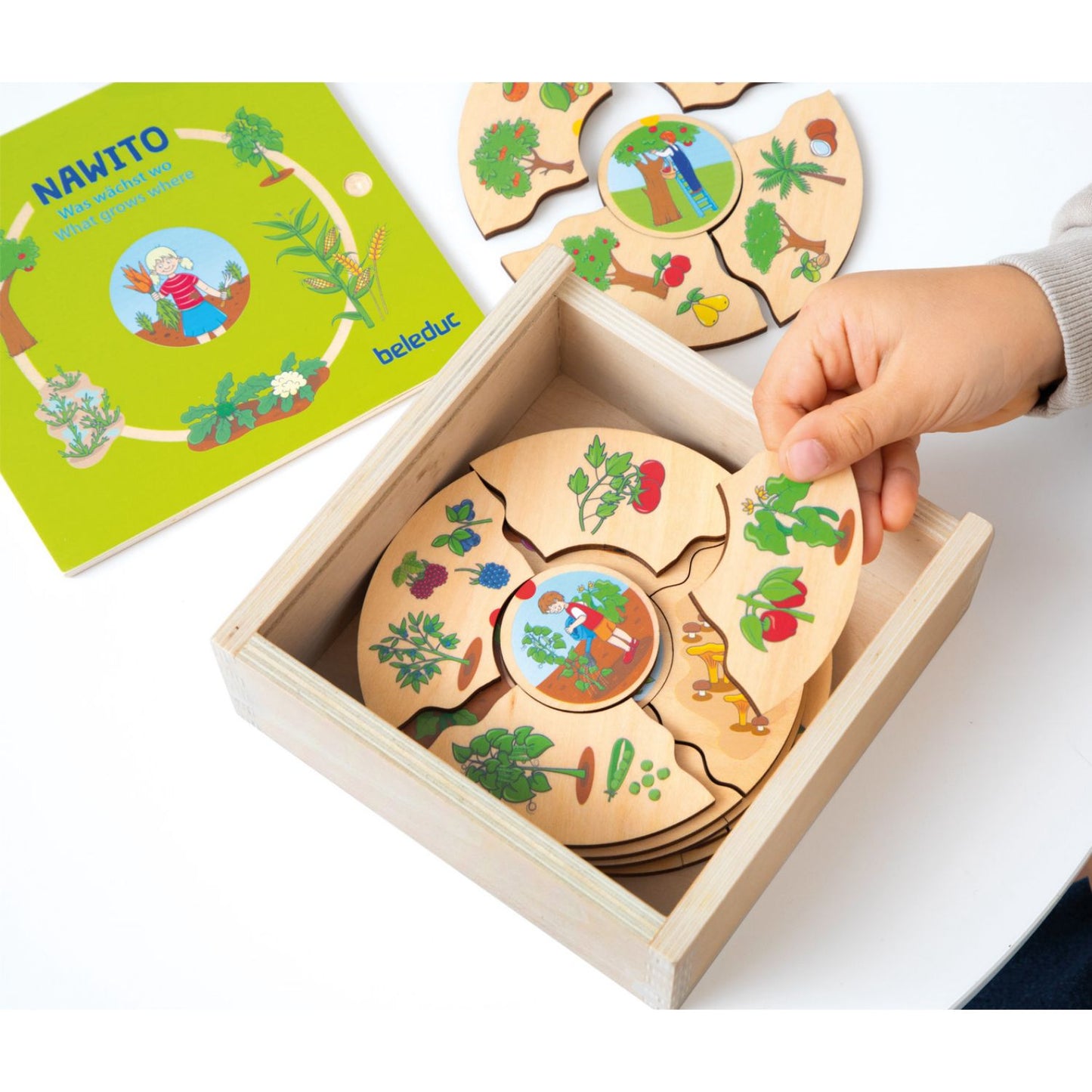 What Grows Where - Wooden Puzzle Set | Wooden Educational Toy