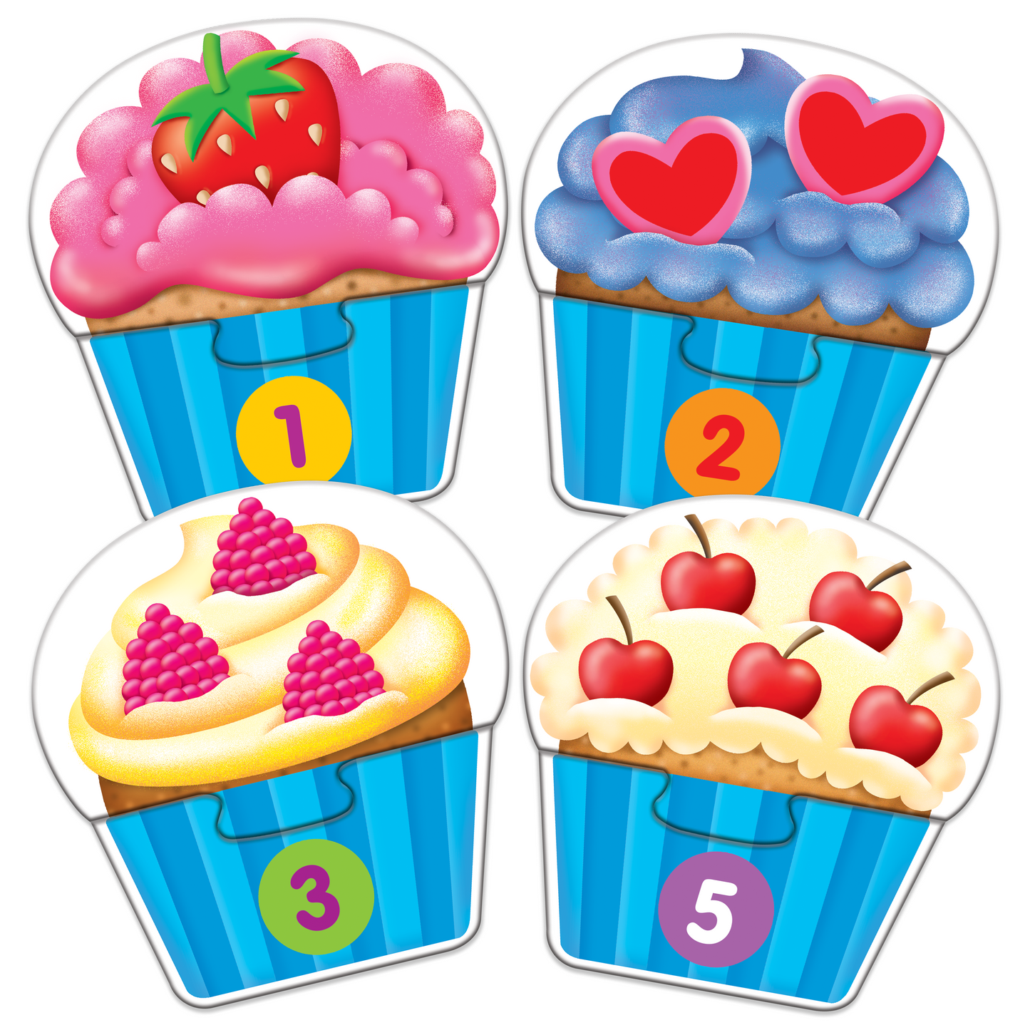 My First Match It! Counting Cupcakes  | Counting Puzzle | Jigsaw Puzzle For Kids