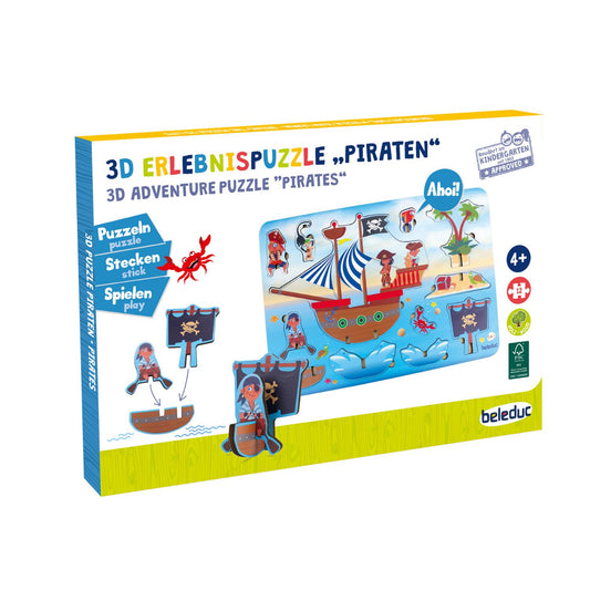 Pirates - 3D Adventure Puzzle | Wooden Puzzle | Wooden Educational Toy