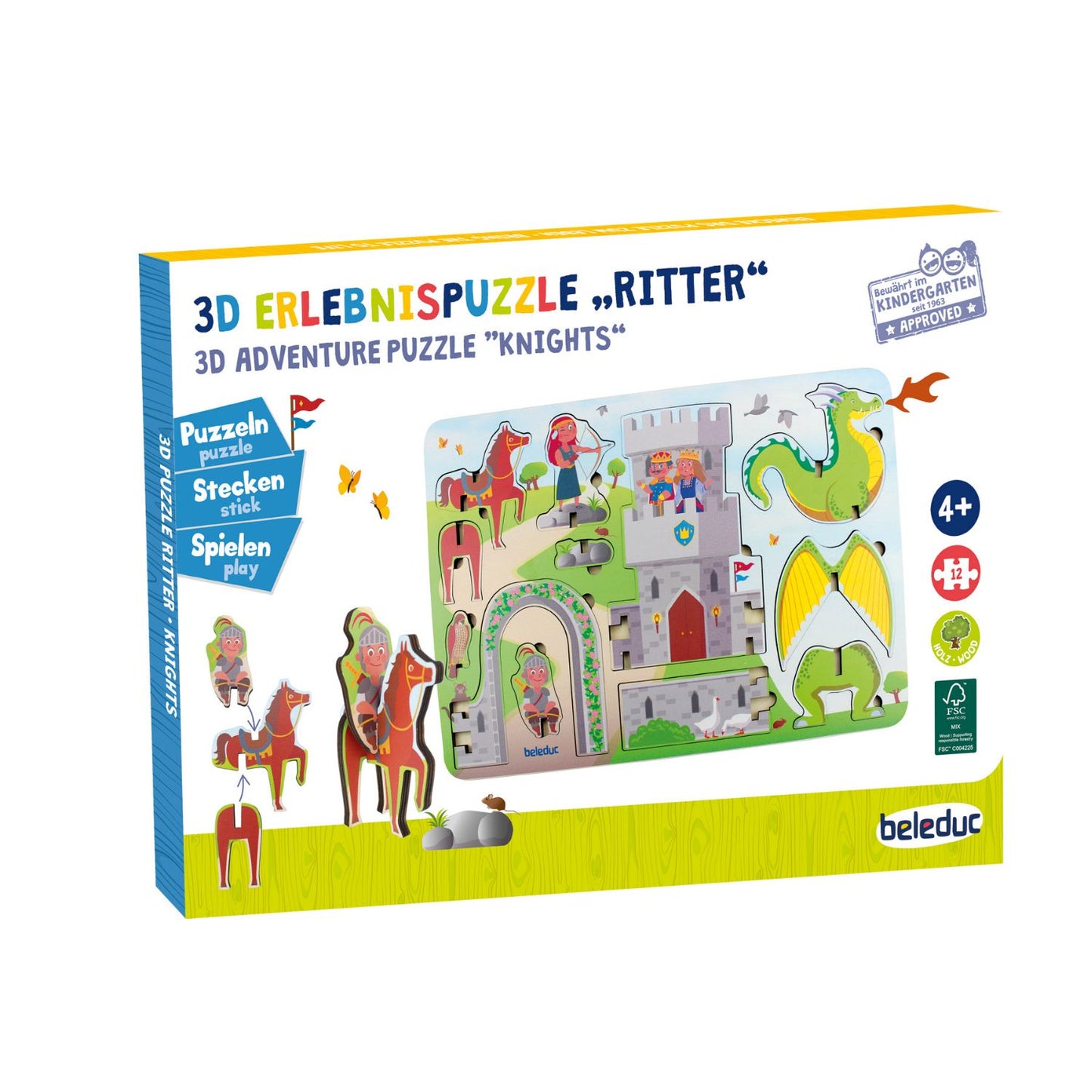 Knights - 3D Adventure Puzzle | Wooden Puzzle | Wooden Educational Toy