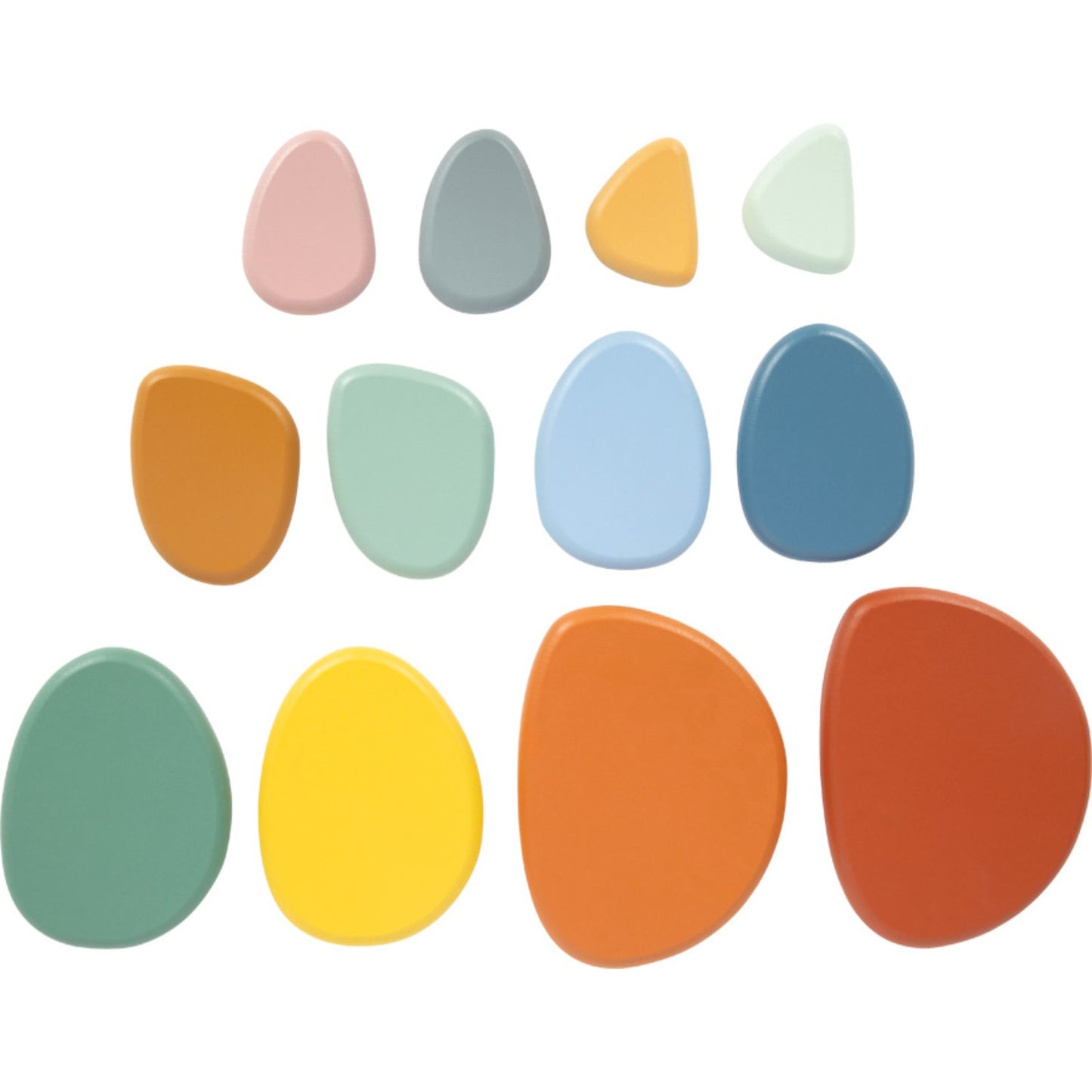 Montessori River Rocks Balance Game | Wooden Building Blocks