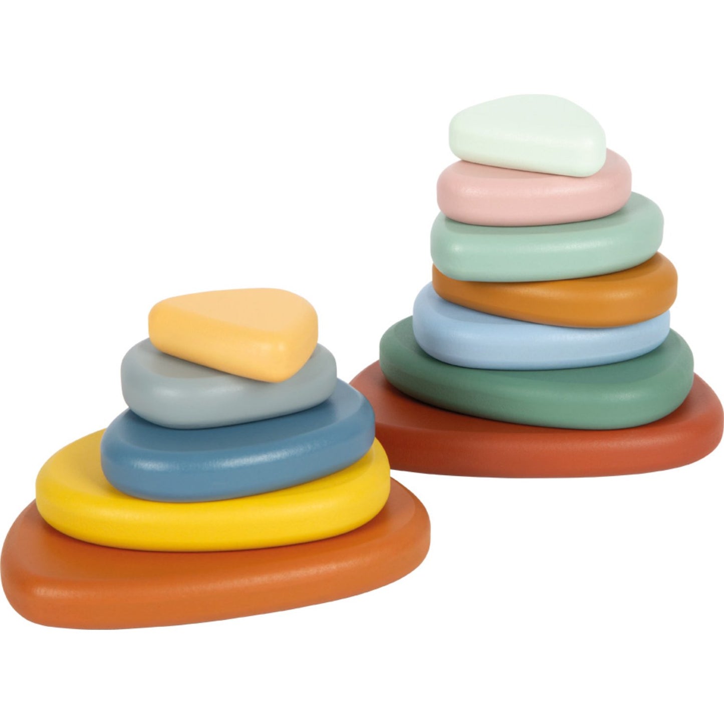 Montessori River Rocks Balance Game | Wooden Building Blocks