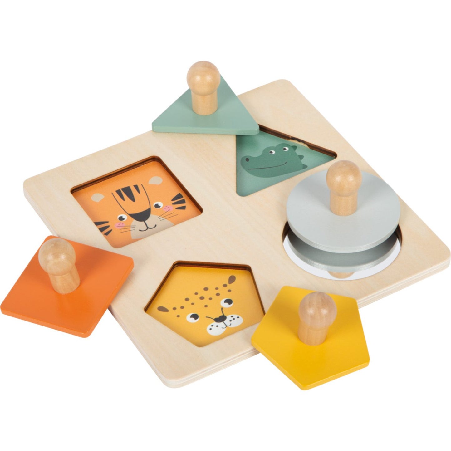 Montessori Puzzle Shapes and Images | Wooden Puzzle