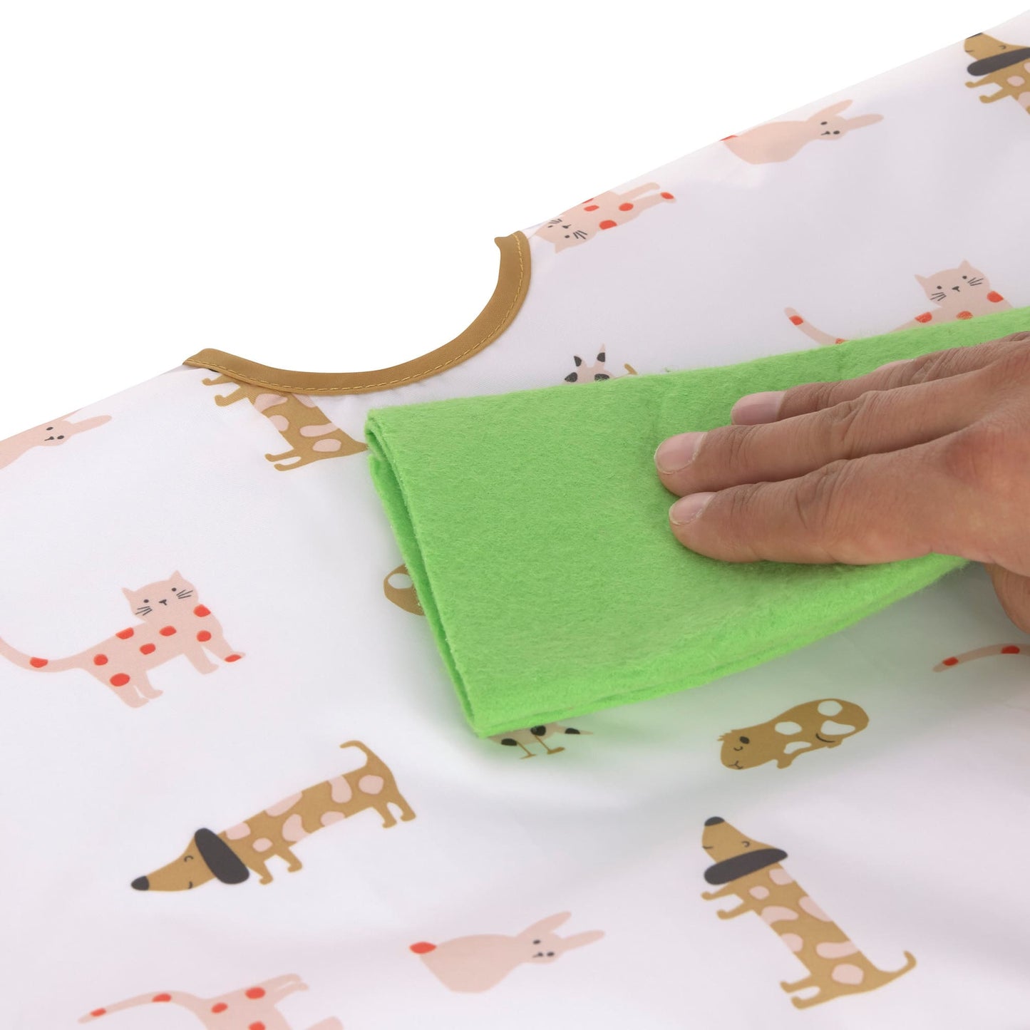 Little Mateys Spicy Orange | Long Sleeve Bib | Double Pack