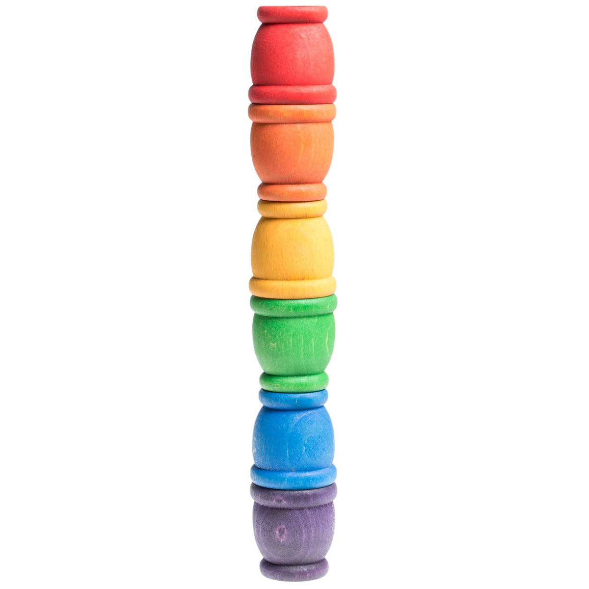 6 Mates - Cups (6 Colours) | Loose Parts | Wooden Sorting & Stacking Toy