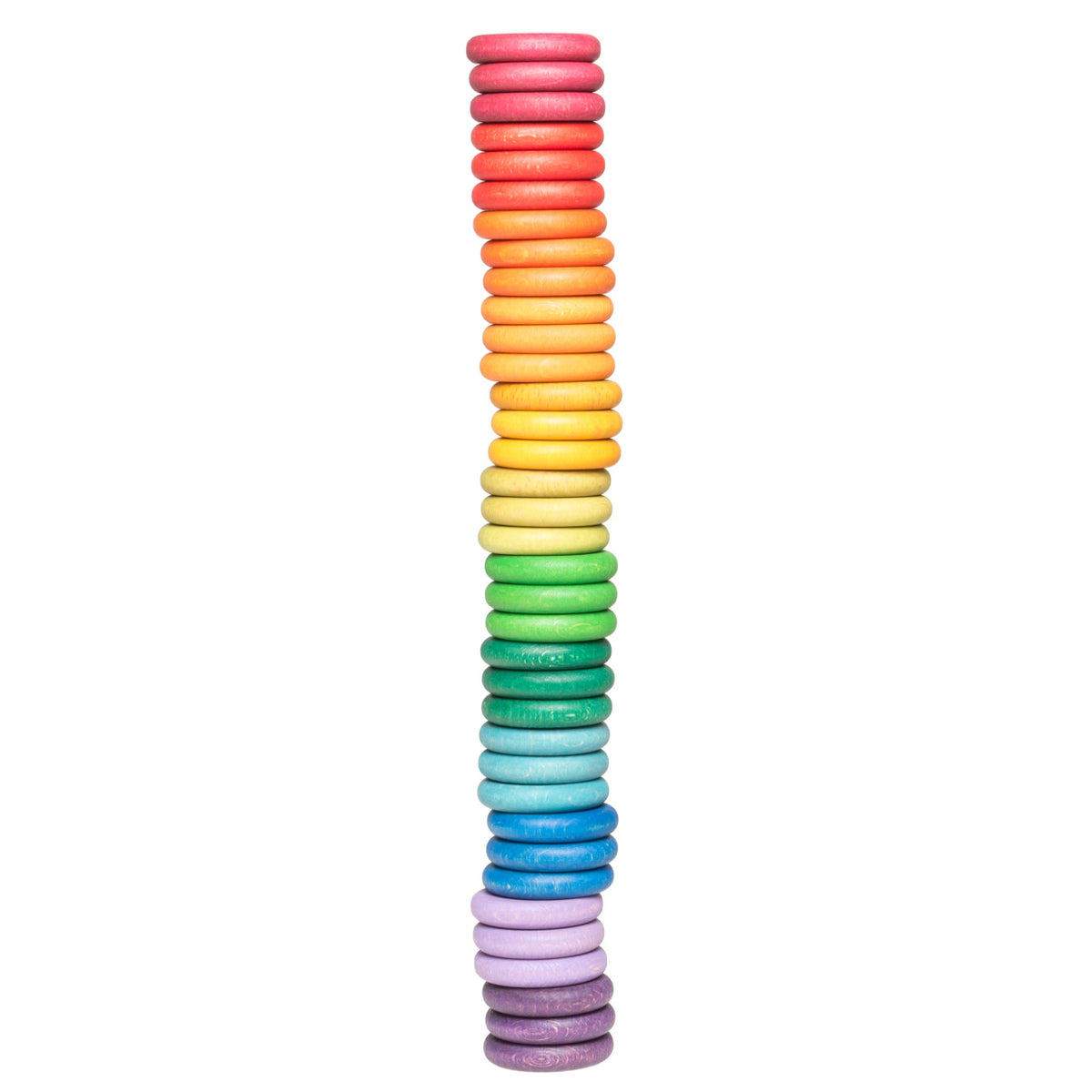 36 Coins (12 Colours) | Loose Parts | Wooden Sorting & Stacking Toy