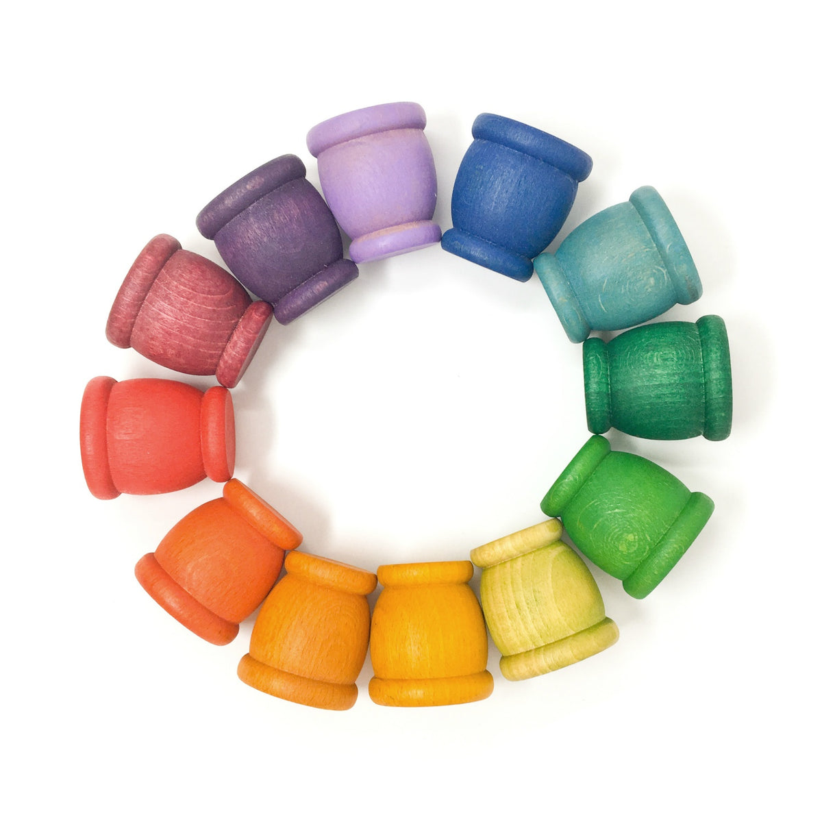12 Mates - Cups | Loose Parts | Wooden Sorting & Stacking Toy