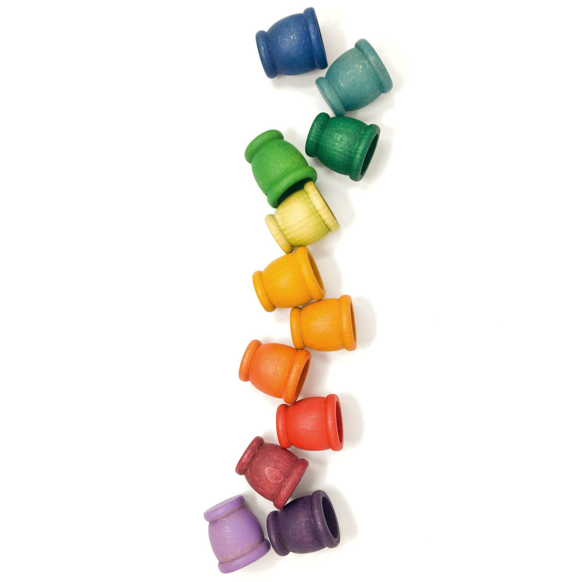 12 Mates - Cups | Loose Parts | Wooden Sorting & Stacking Toy
