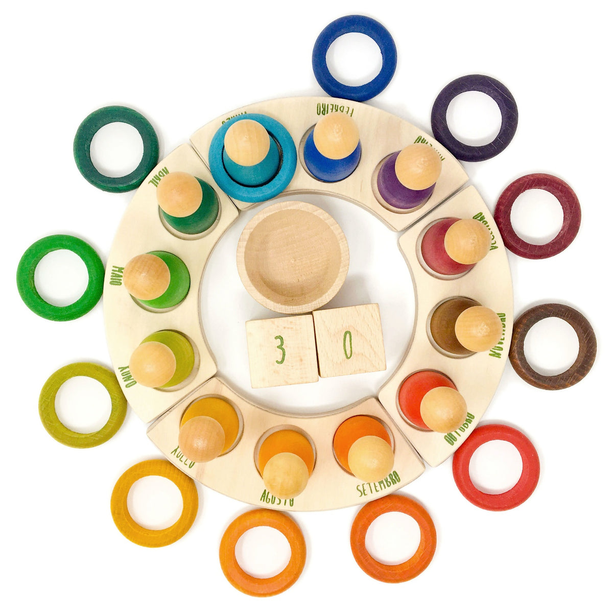 12 Rings (Perpetual Calendar complement) | Educational Toy