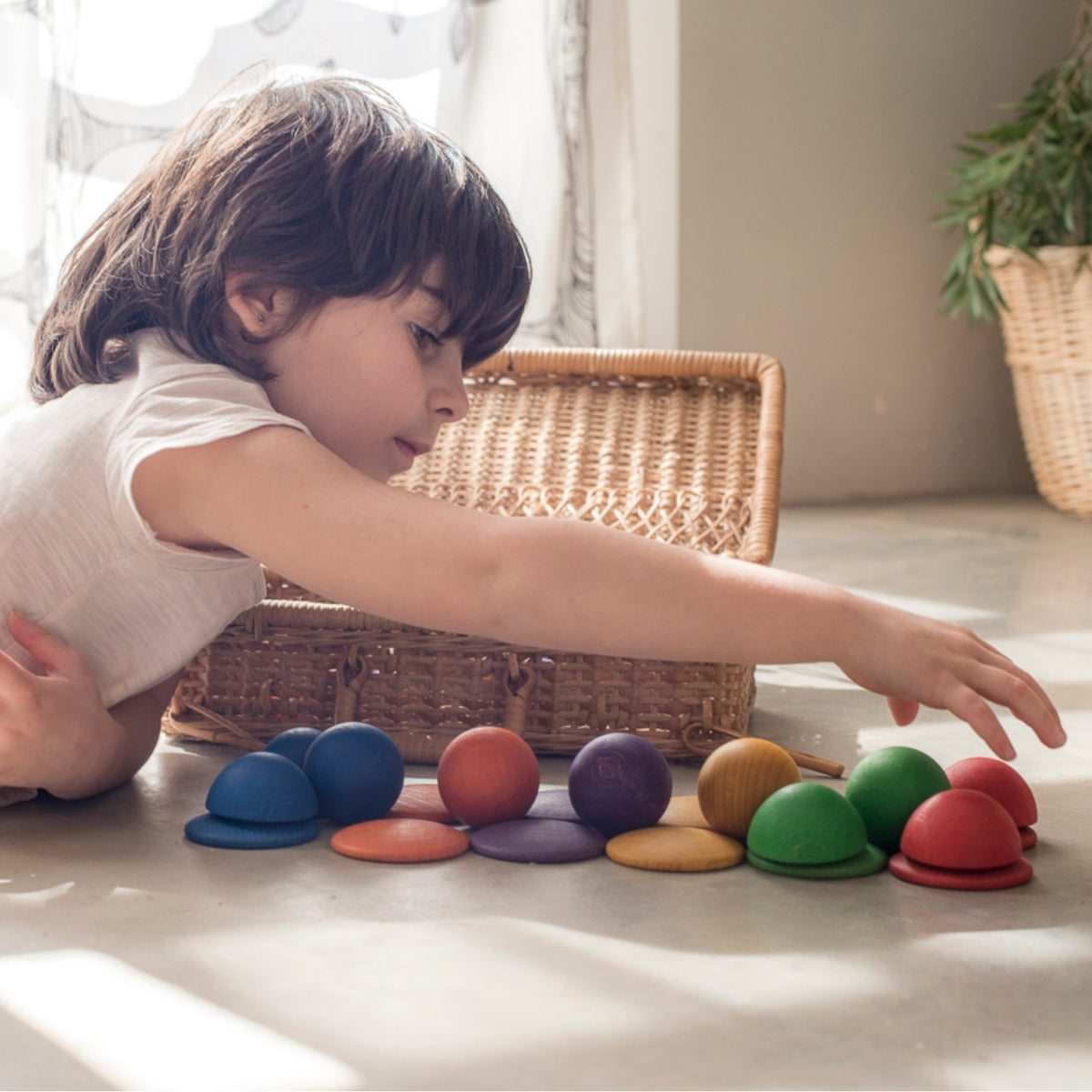 Round | Loose Parts | Wooden Sorting & Stacking Toy