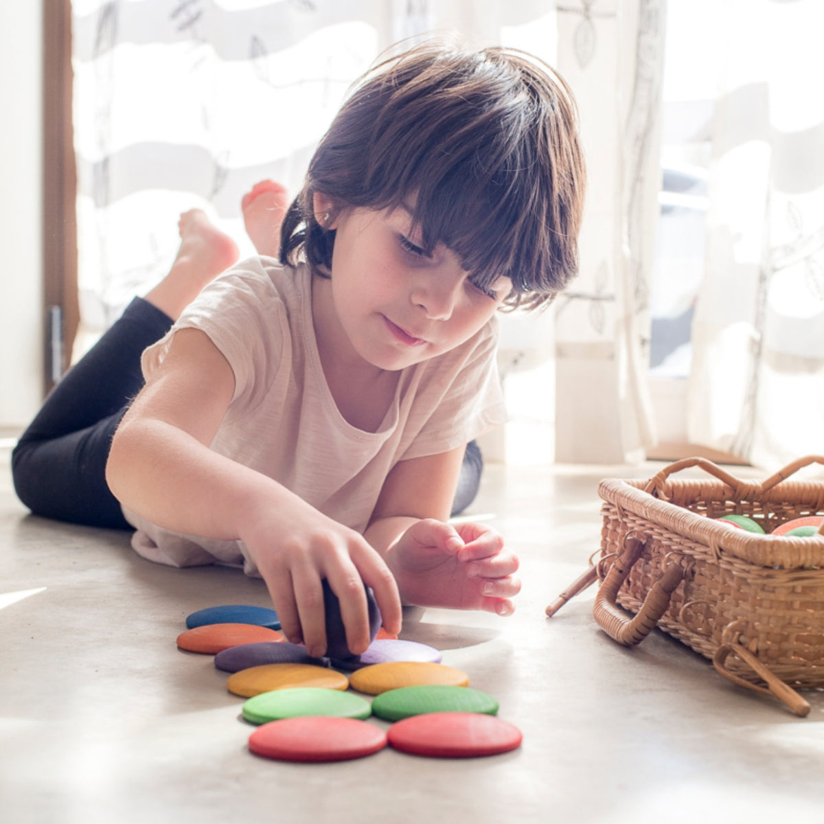 Round | Loose Parts | Wooden Sorting & Stacking Toy