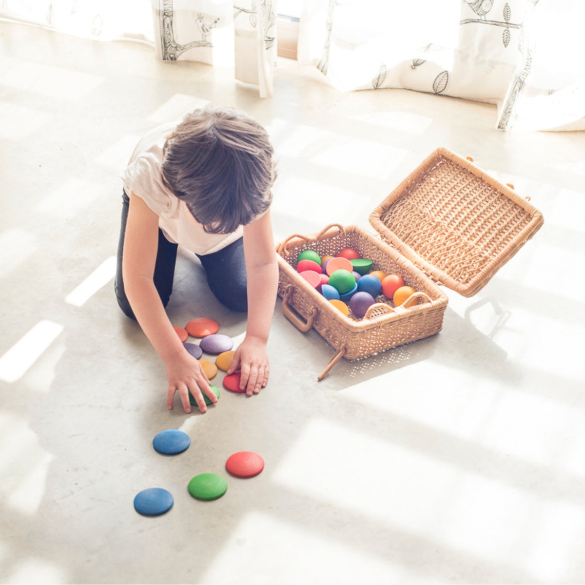 Round | Loose Parts | Wooden Sorting & Stacking Toy