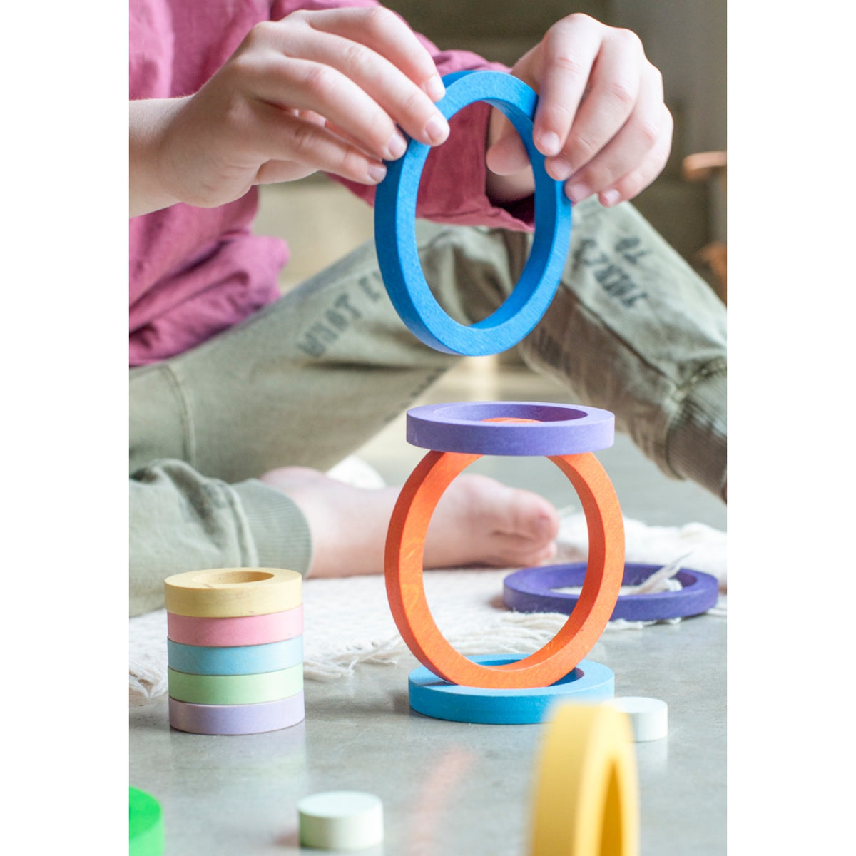 Nest Rings | Wooden Sorting & Stacking Toy
