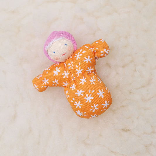 Baby Mia Doll | Mini Waldorf Doll for Gentle Play & Comfort