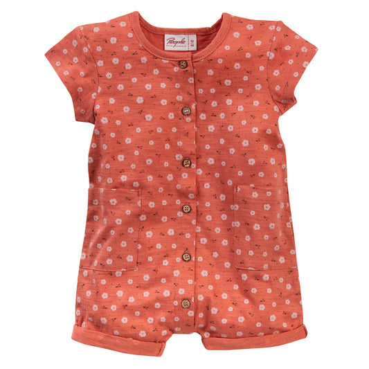 Primrose | Short Sleeve Baby & Toddler Shortie Romper | GOTS Organic Cotton