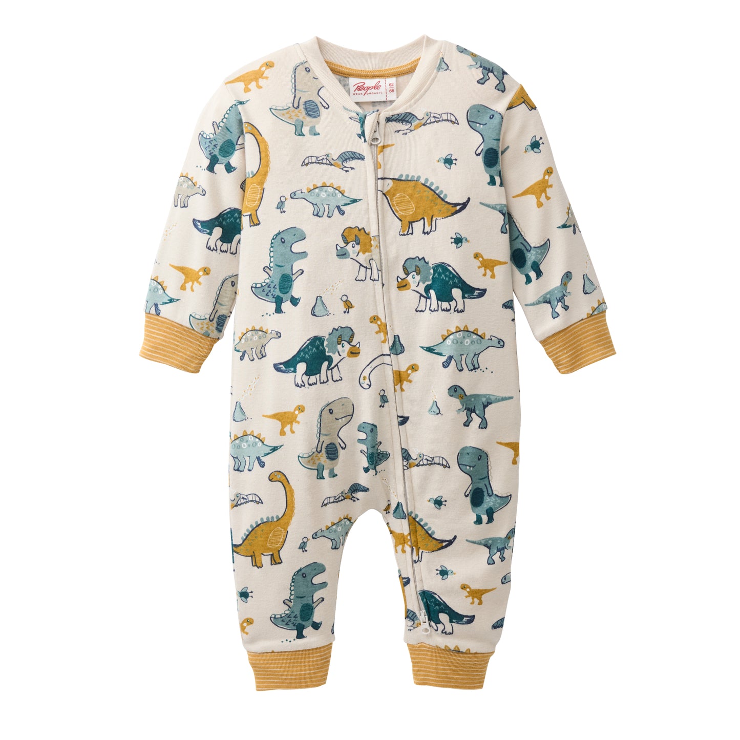 Dinosaurs | Long Sleeve Baby & Toddler Rompersuit | GOTS Organic Cotton