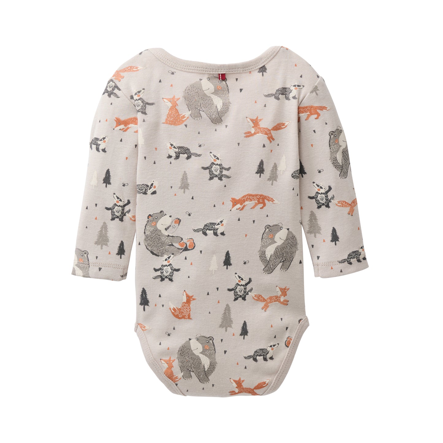 Woodland Animals | Long Sleeve Baby Bodysuit | GOTS Organic Cotton