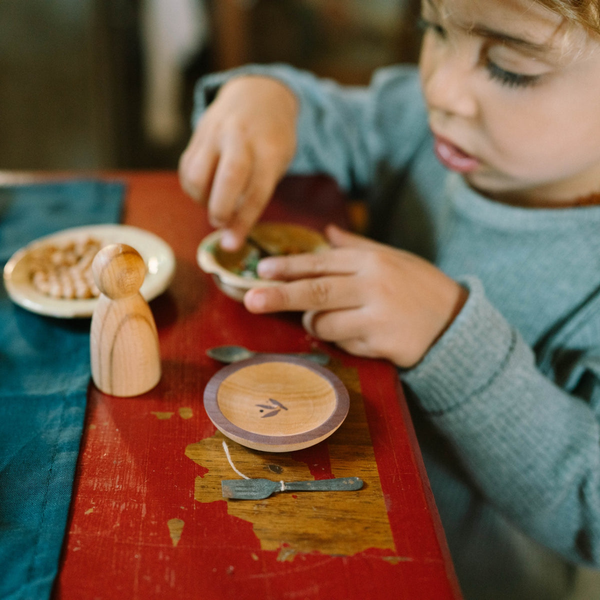 Dishes | Wooden Pretend Play Toy for Kids | Open-Ended Play