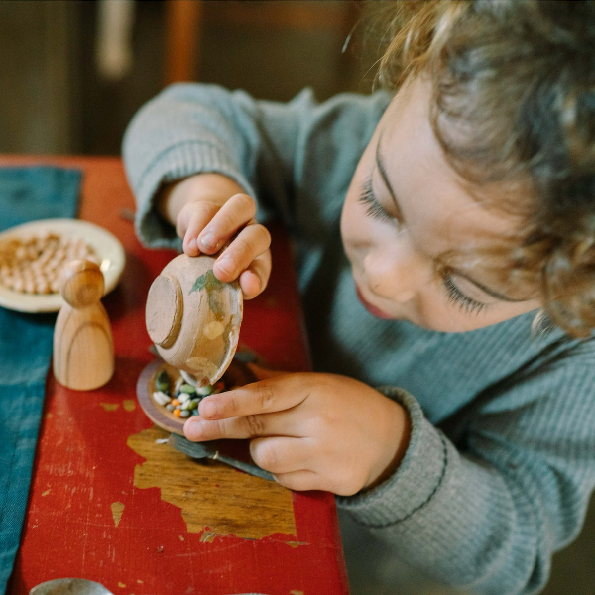 Dishes | Wooden Pretend Play Toy for Kids | Open-Ended Play