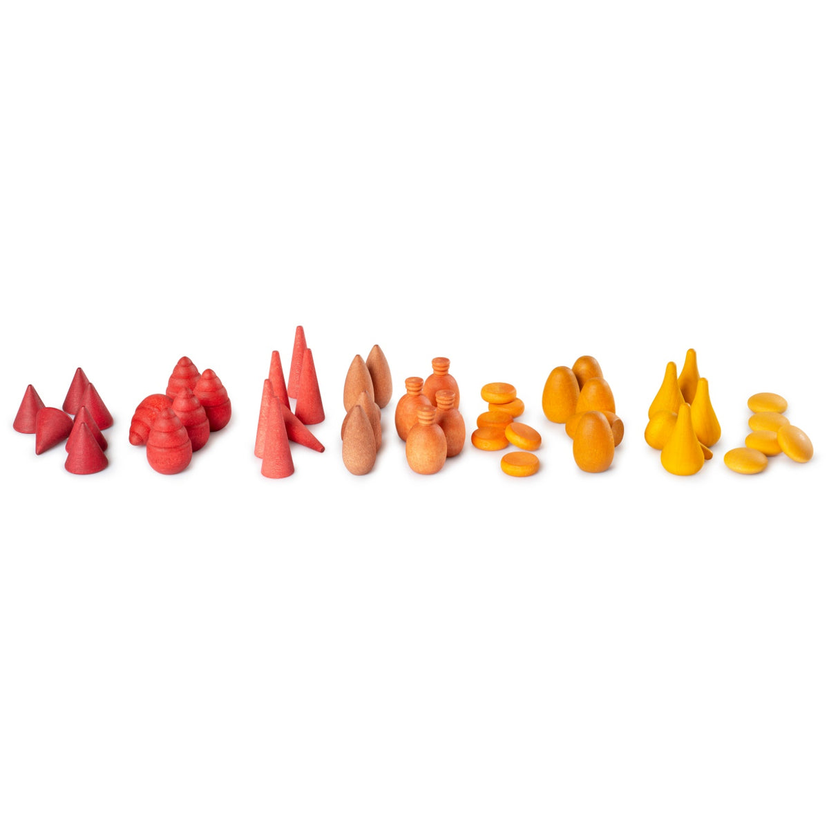 Mandala Warm Mix | 81 Pieces | Wooden Toys for Kids | Open-Ended Play