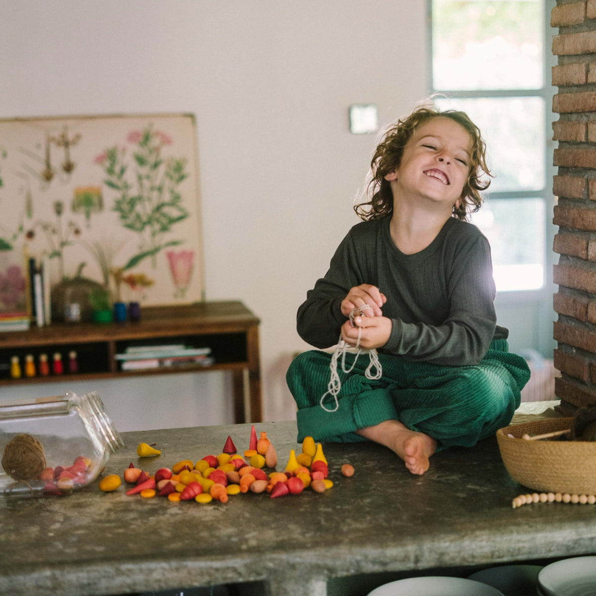 Mandala Warm Mix | 81 Pieces | Wooden Toys for Kids | Open-Ended Play