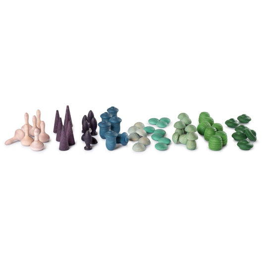Mandala Cold Mix | 81 Pieces | Wooden Toys for Kids | Open-Ended Play