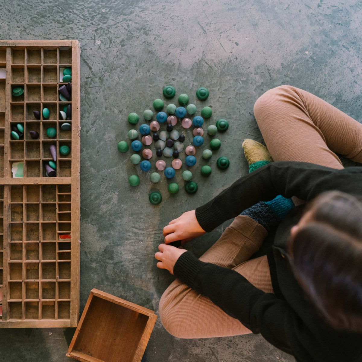 Mandala Cold Mix | 81 Pieces | Wooden Toys for Kids | Open-Ended Play