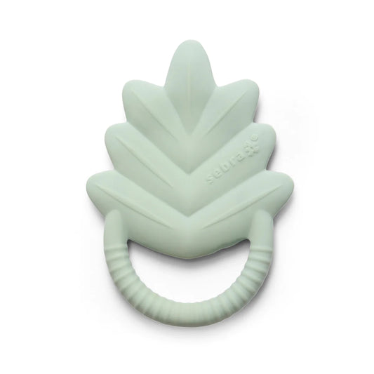 Misty Mint Leaf | Natural Rubber Baby Teether | Safe Natural Teething Toy