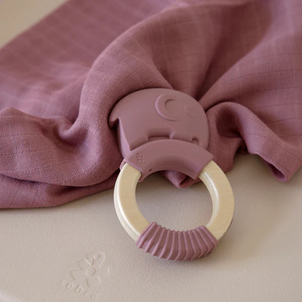 Fanto the Elephant | Vintage Rose | Food-Grade Silicone Baby Teether