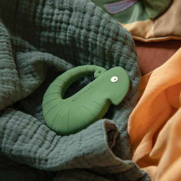 Carley the Chameleon | Natural Rubber Baby Teether | Safe Natural Teething Toy