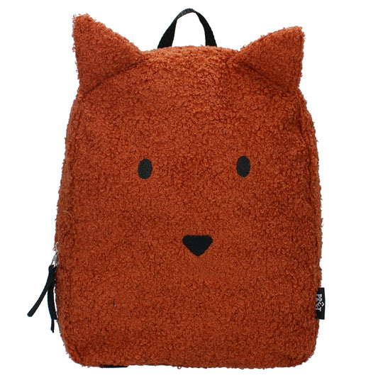 Brown - Time For Hugs | Mini Backpack | Kid’s Backpack for Creche, Nursery & School
