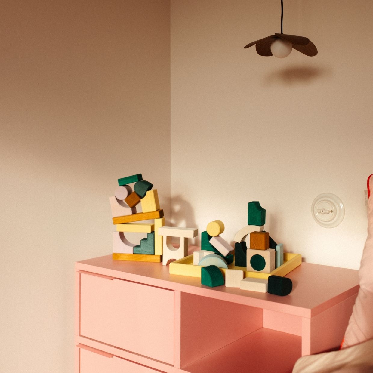 Small Building Set - Movement | Tiny Art Collection | Wooden Building Toy Set