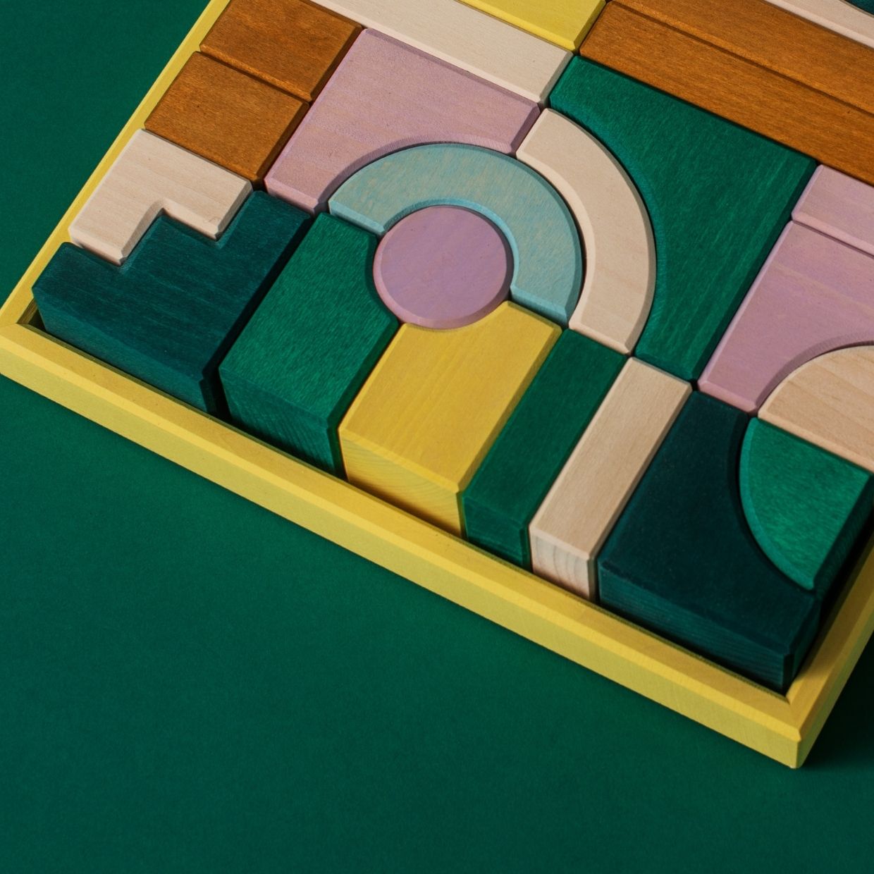 Small Building Set - Movement | Tiny Art Collection | Wooden Building Toy Set