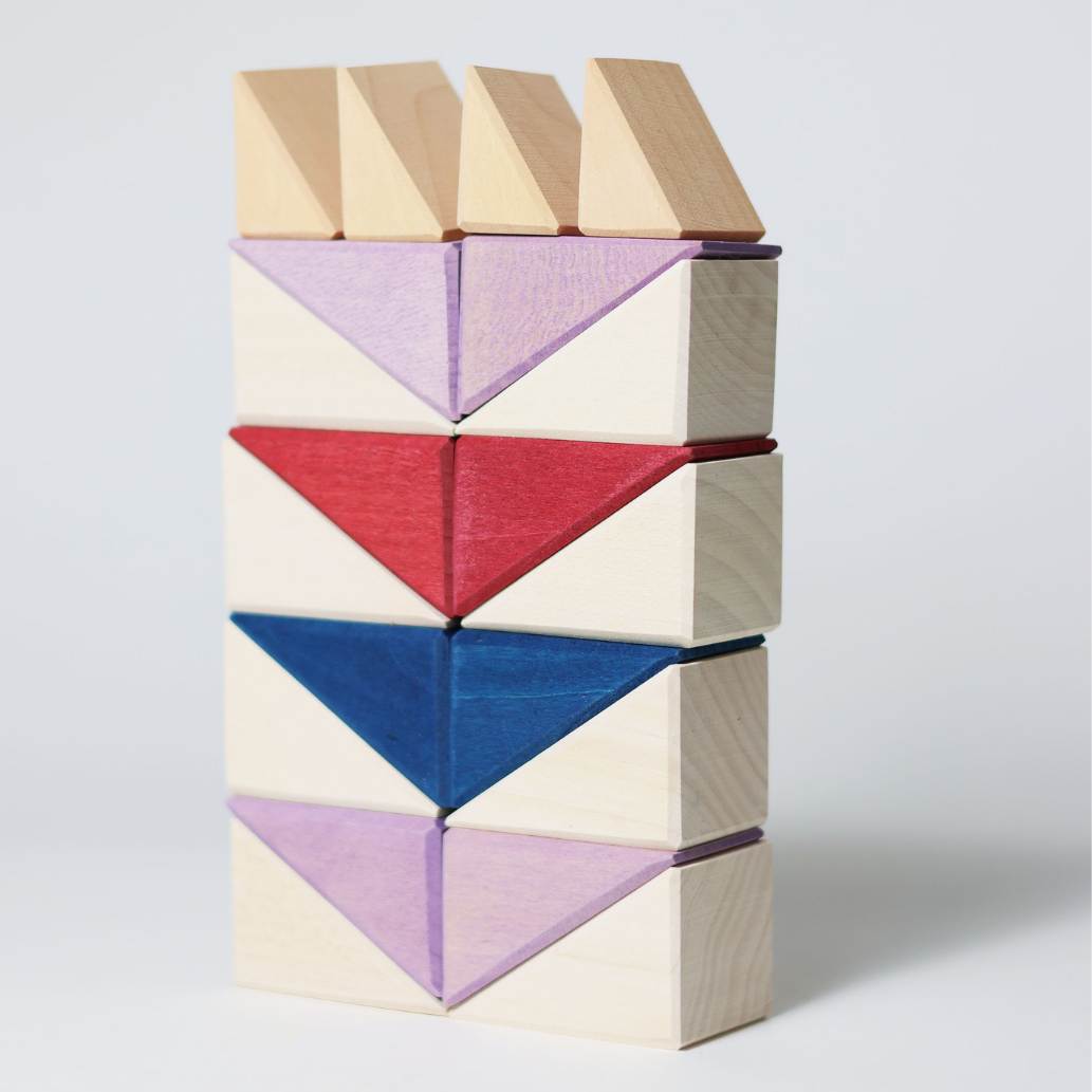 Small Building Set - Rhythm | Tiny Art Collection | Wooden Building Toy Set