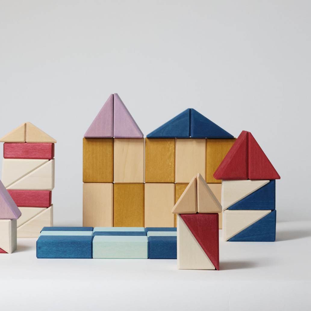 Small Building Set - Rhythm | Tiny Art Collection | Wooden Building Toy Set