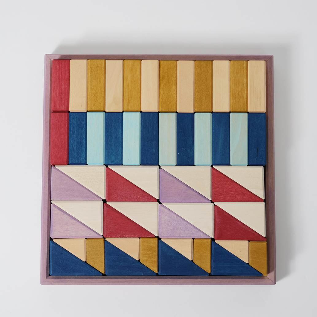 Small Building Set - Rhythm | Tiny Art Collection | Wooden Building Toy Set