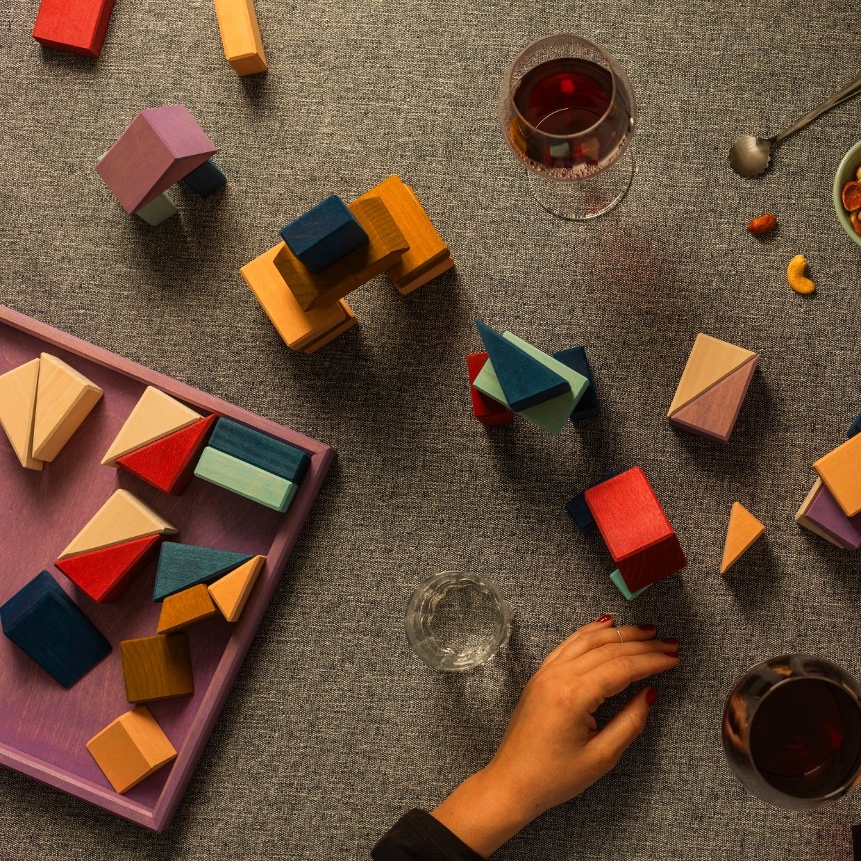 Small Building Set - Rhythm | Tiny Art Collection | Wooden Building Toy Set