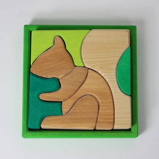 Building Set Green | Wooden Puzzle & Building Set