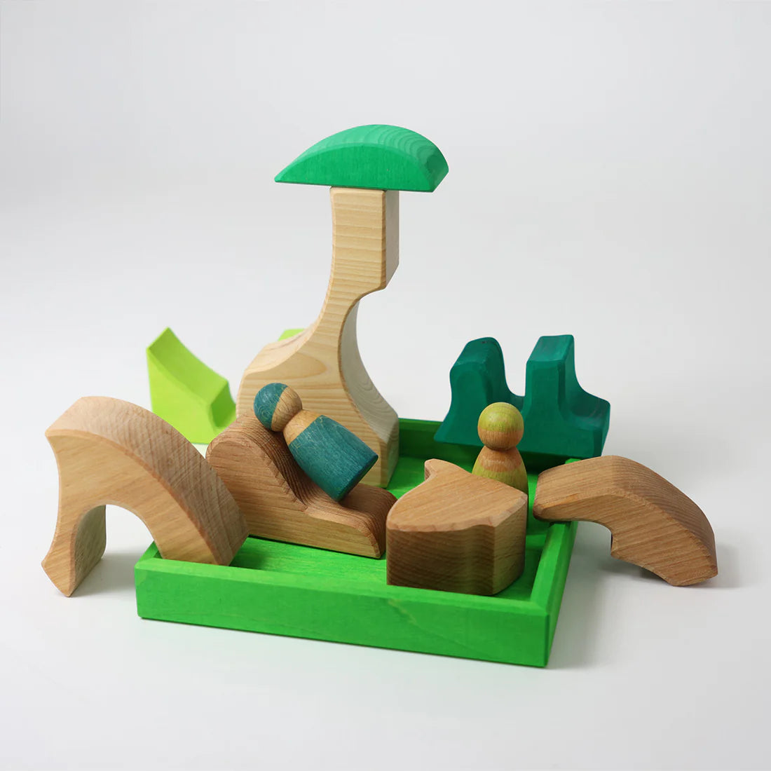 Building Set Green | Wooden Puzzle & Building Set