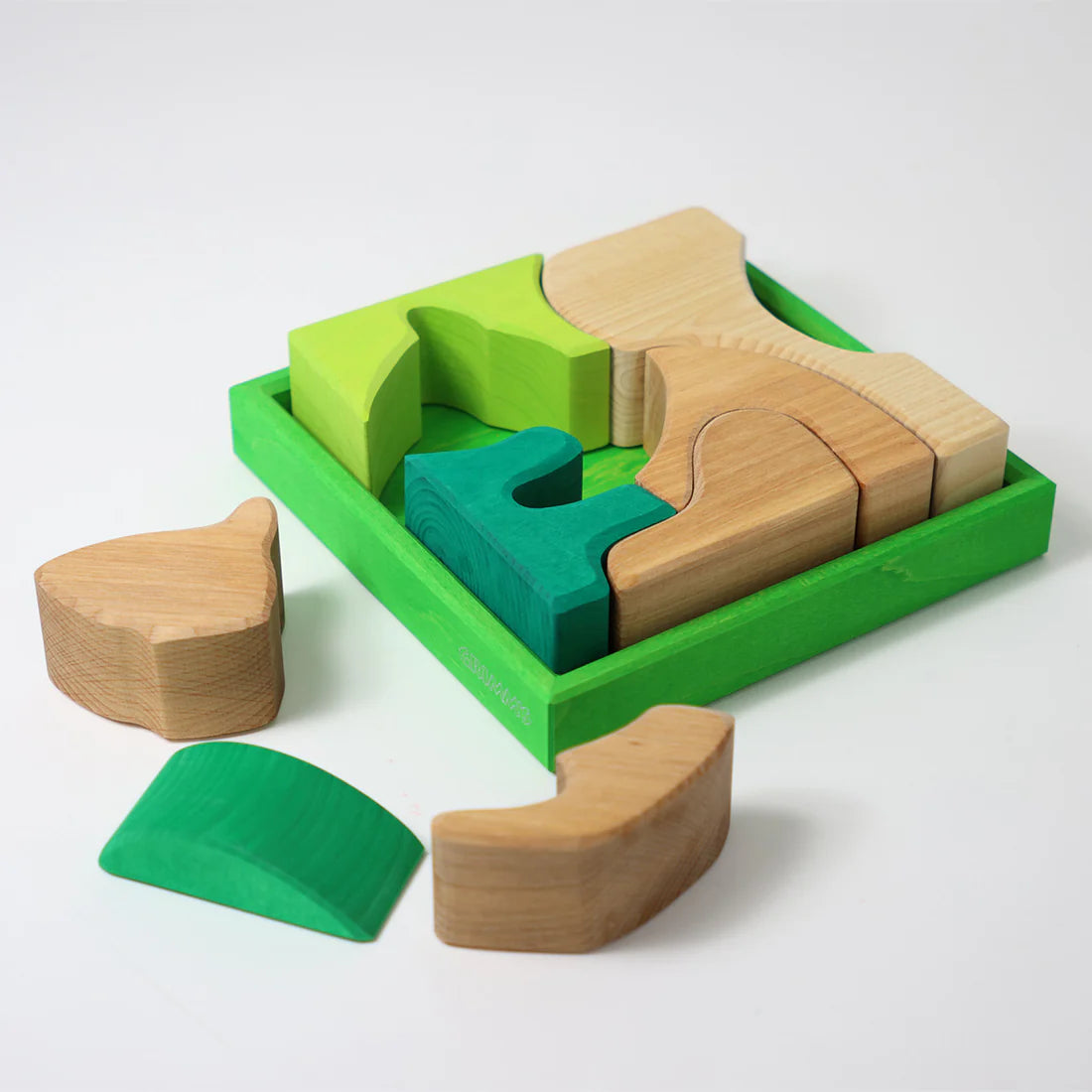 Building Set Green | Wooden Puzzle & Building Set