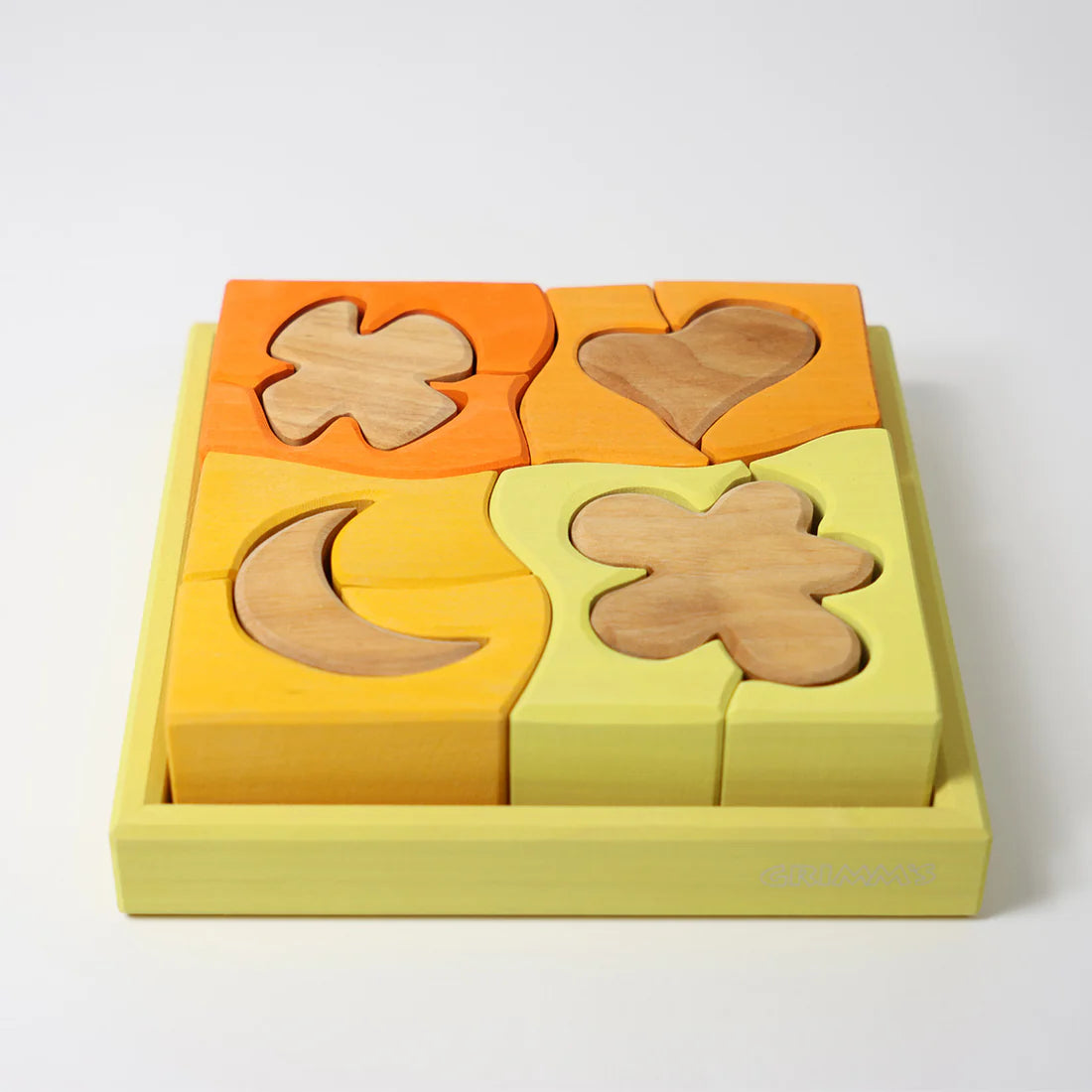 Building Set Yellow | Wooden Puzzle & Building Set