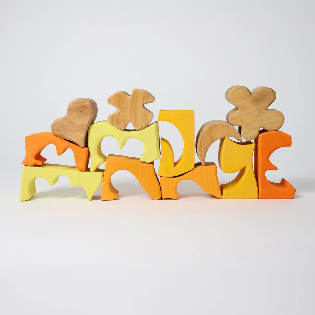Building Set Yellow | Wooden Puzzle & Building Set