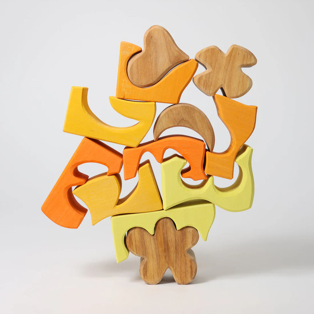 Building Set Yellow | Wooden Puzzle & Building Set