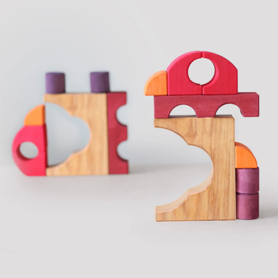 Building Set Red | Wooden Puzzle & Building Set