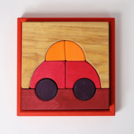 Building Set Red | Wooden Puzzle & Building Set