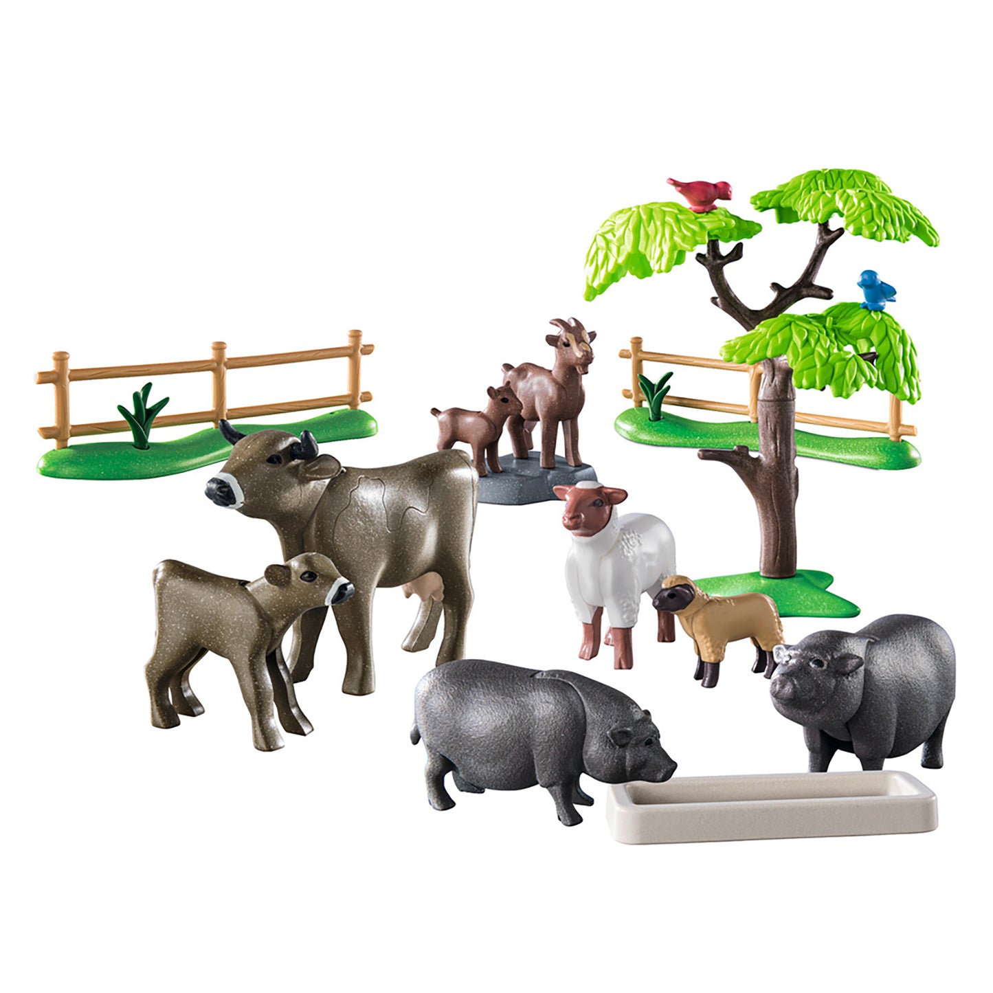 Animal Set with Paddock | Country | Eco-Plastic | Open-Ended Play For Kids