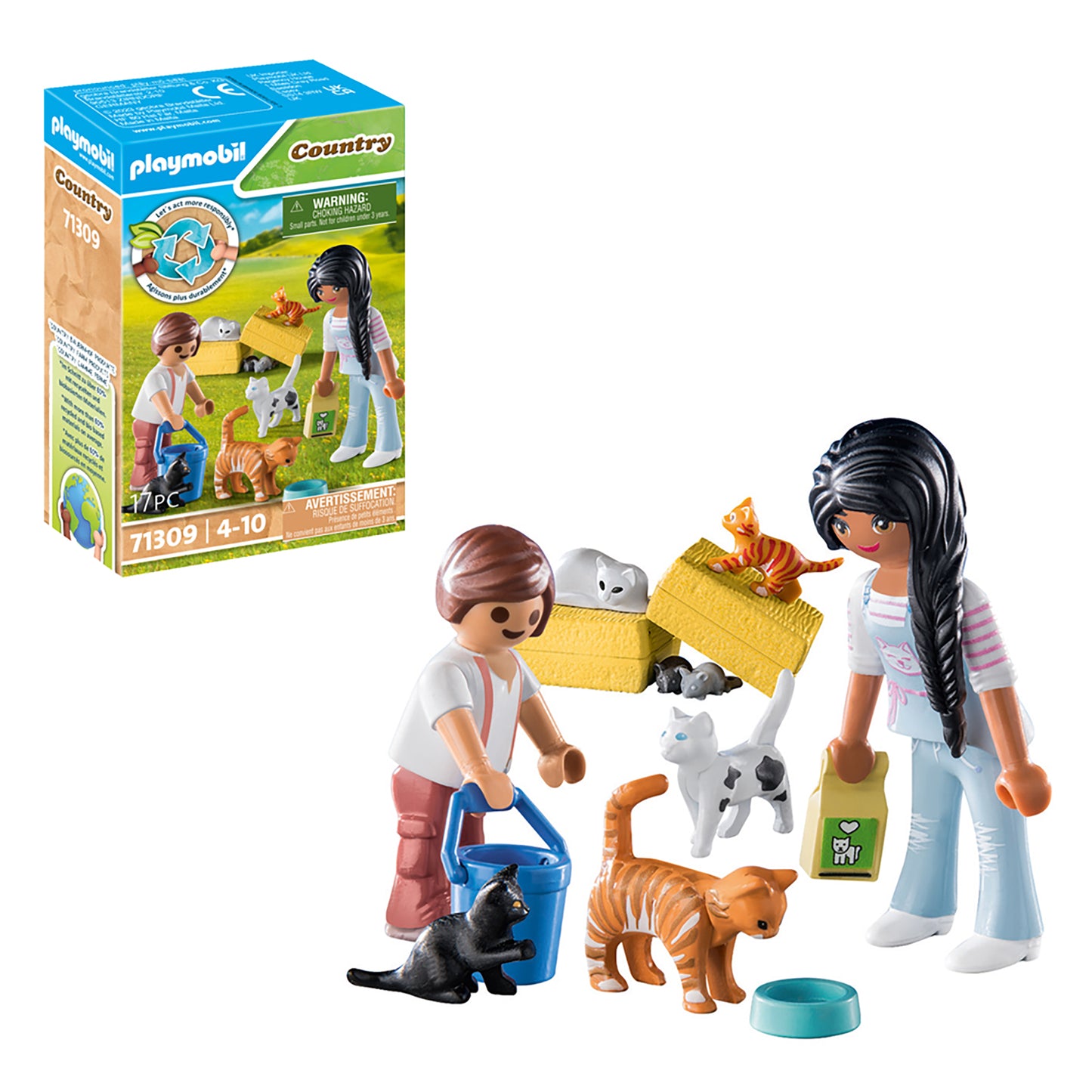 Cat Family | Country | Eco-Plastic | Open-Ended Play For Kids